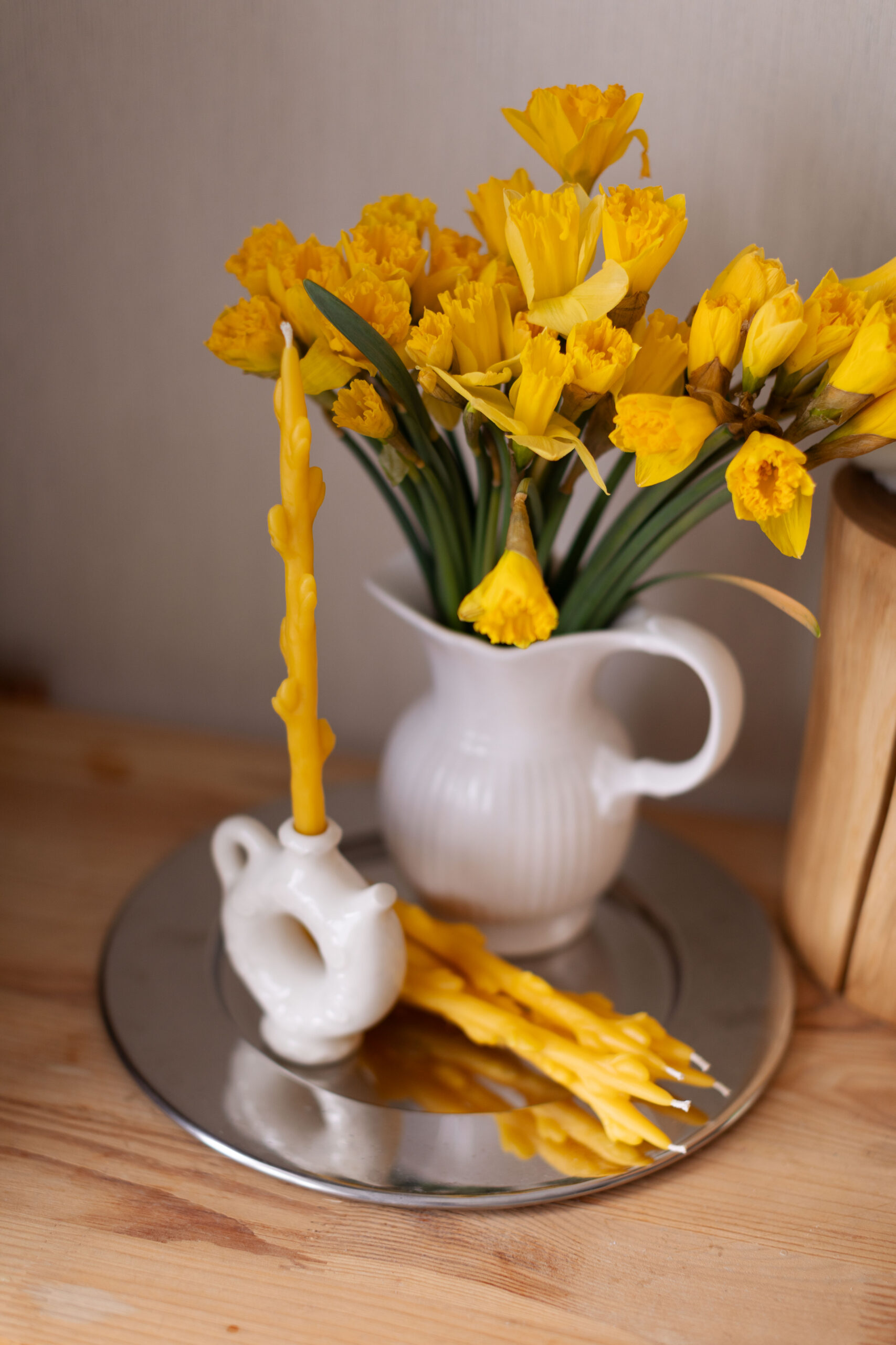 Набір бджолиних свічок ВЕРБОВІ КОТИКИ