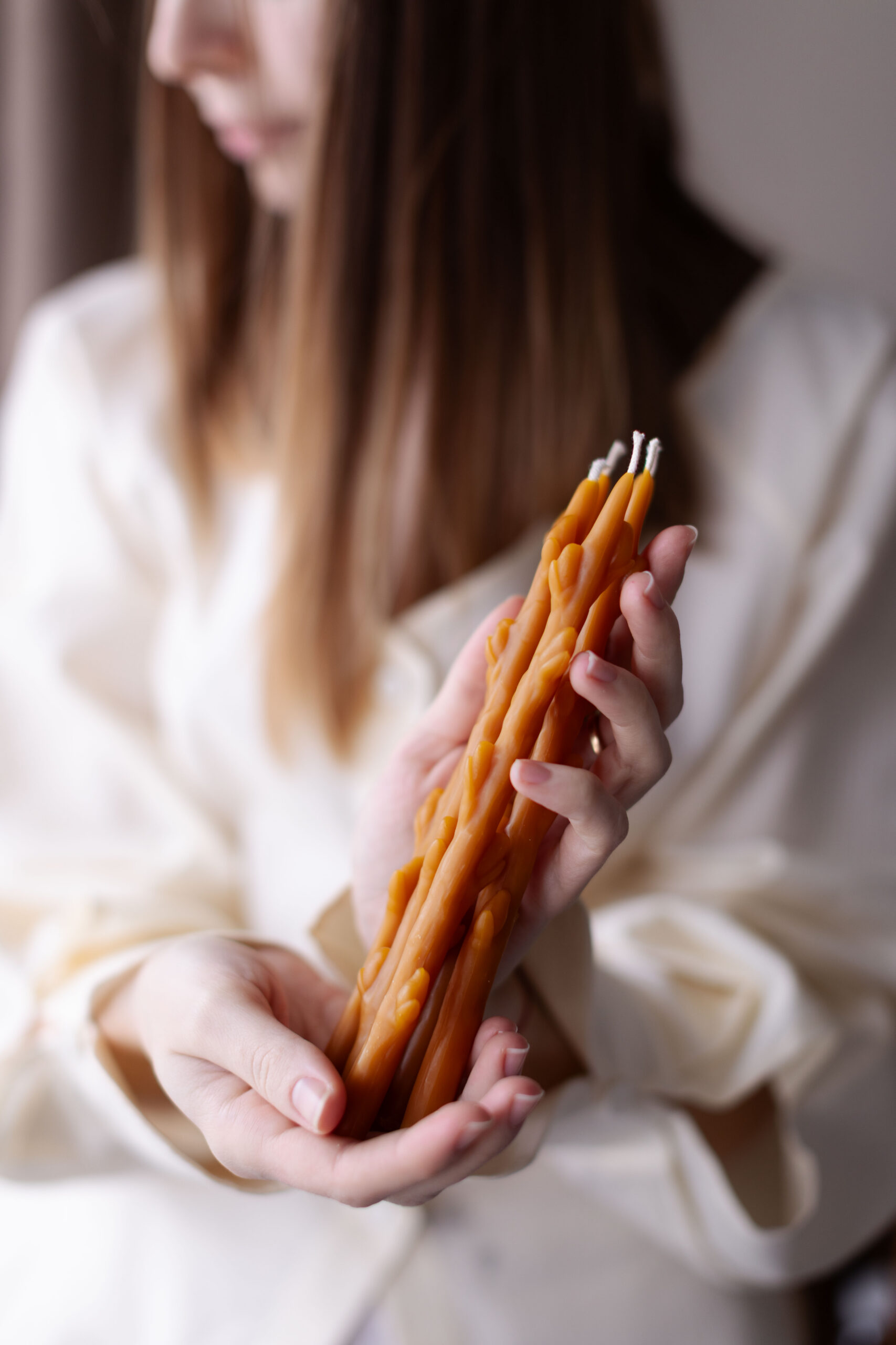 Набір бджолиних свічок ВЕРБОВІ КОТИКИ - Зображення 2